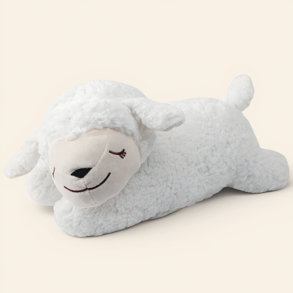 Sheep with heartbeat（Pet toy soothing doll simulates heartbeat）
