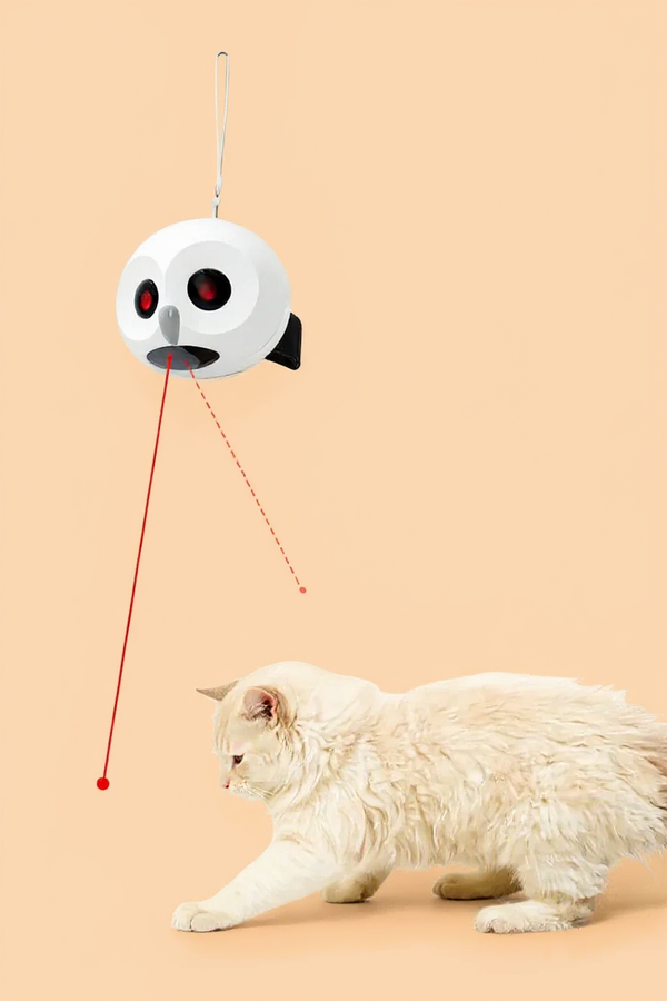 Owl Automatic Laser Cat Toy – 360° Interactive Play, 2 Timer Modes & Safe LED Fun for Indoor Cats